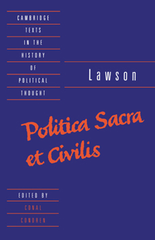 Paperback Lawson: Politica Sacra Et Civilis Book