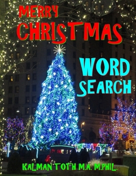 Paperback Merry Christmas Word Search: 120 Extra Large Print Entertaining Themed Puzzles [Large Print] Book