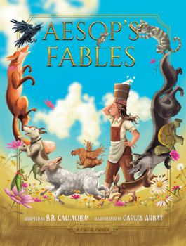 Hardcover Aesop's Fables: A Poetic Primer Book