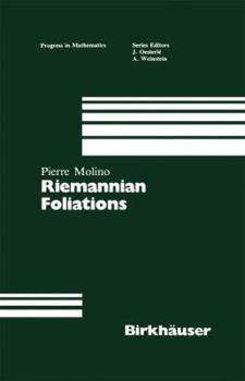 Hardcover Riemannian Foliations (Progress in Mathematics) Book