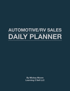 Automotive/RV Sales Daily Planner