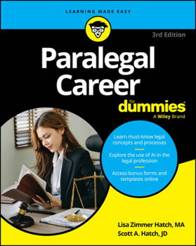 Paperback Paralegal Career for Dummies Book