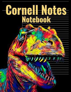 Paperback Cornell Notes Notebook: Universal Note Taking System, Vibrant Dinosaur Cover, 120 Pages, 8.5 x 11 inches (21.59 x 27.94 cm) Book
