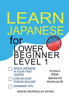 Paperback Learn Japanese for Lower Beginner level 1 Book