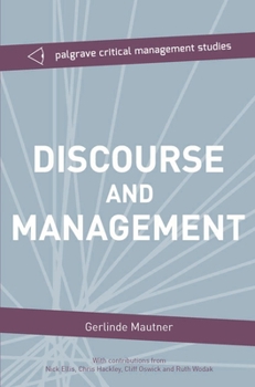 Paperback Discourse and Management: Critical Perspectives Book
