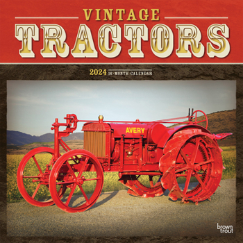 Calendar Tractors, Vintage 2024 Square Book