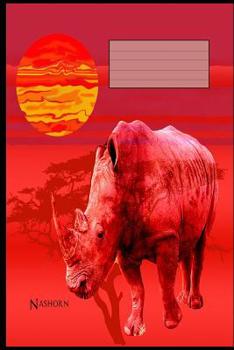 Paperback Nashorn: A5 Liniertes Schreibheft Für Schüler Und Lehrer [German] Book