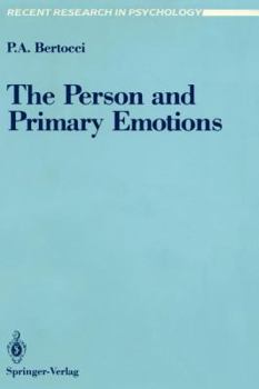 Paperback The Person and Primary Emotions Book