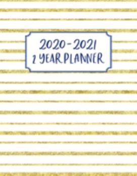 Paperback 2 Year Planner: 2 Year Calendar Planner for January 2020 - December 2021, Includes Contacts + Notes Page, 24 Month Planner, 2 Year Mon Book