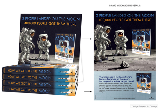 Hardcover How We Got to the Moon 4-Copy L-Card Book