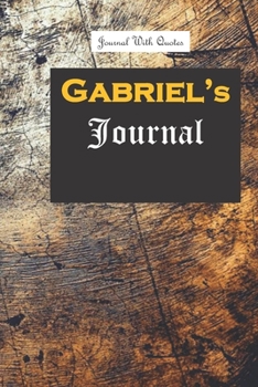 Gabriel journal: 6x9 inch Lined journal or diary or notebook to write ideas, study and make plans.