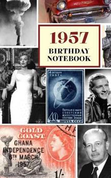 Paperback 1957 Birthday Notebook: A Great Alternative to a Birthday Card Book