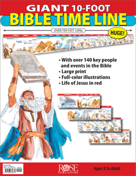 Paperback Giant 10-Foot Bible Time Line Book