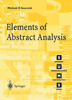 Paperback Elements of Abstract Analysis Book