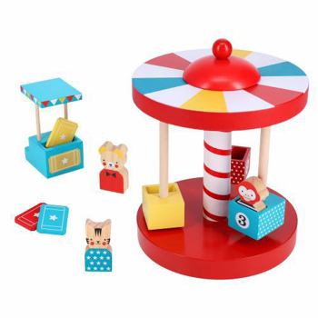 Misc. Merry-Go-Round Wooden Carousel [Spanish] Book
