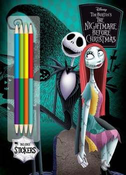 Paperback Disney Tim Burton's the Nightmare Before Christmas: Includes Double-Ended Pencils and Stickers! Book