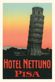 Paperback Vintage Journal Leaning Tower, Hotel Nettuno, Pisa, Italy Book