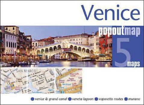 Venice PopOut Map: pop-up city street map of Venice city center - folded pocket size travel map with transit map included