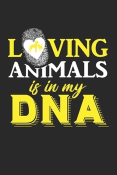 Animal is in my DNA: Veganismus Haustier Notizbuch liniert DIN A5 - 120 Seiten für Notizen, Zeichnungen, Formeln | Organizer Schreibheft Planer Tagebuch