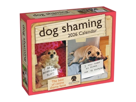 Calendar Dog Shaming 2026 Day-To-Day Calendar Book