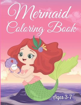 Paperback Mermaid Coloring Book For Kids Age 3-7: 36 Cute, Unique Coloring Pages Book