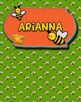 Paperback Handwriting Practice 120 Page Honey Bee Book Arianna: Primary Grades Handwriting Book K-2 Book