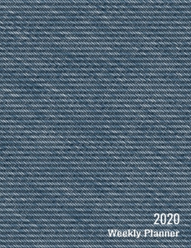 Paperback 2020 Weekly Planner: 52 Week Start on Sunday Dark Blue Denim Calendar Schedule Organizer and Journal Notebook to help you plan and get orga Book