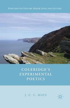 Paperback Coleridge's Experimental Poetics Book