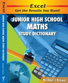 Paperback Excel Junior High School Maths Study Dictionary Book