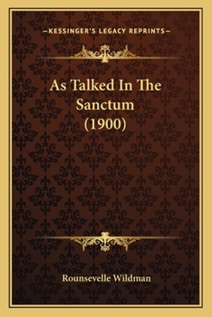 As Talked In The Sanctum