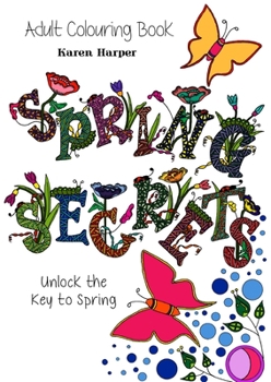 Paperback Adult Colouring Book - Spring Secrets Book