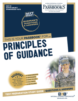 Paperback Principles of Guidance (Dan-33): Passbooks Study Guide Volume 33 Book