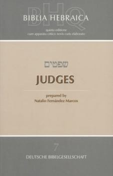 Biblia Hebraica Quinta: Judges - Book #7 of the Biblia Hebraica Quinta