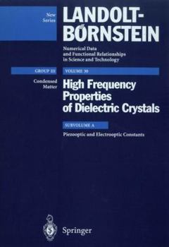 Hardcover Piezooptic and Electrooptic Constants Book