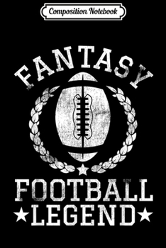 Composition Notebook: Fantasy Football Mom Legend Vintage Funny Draft Party League  Journal/Notebook Blank Lined Ruled 6x9 100 Pages