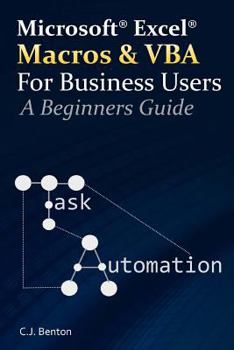 Paperback Excel Macros & VBA For Business Users - A Beginners Guide Book