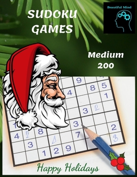 Paperback Sudoku Games: Medium 200 Book
