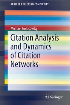 Paperback Citation Analysis and Dynamics of Citation Networks Book