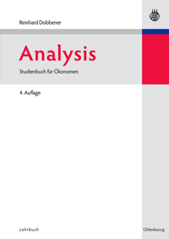Paperback Analysis: Studienbuch Für Ökonomen [German] Book