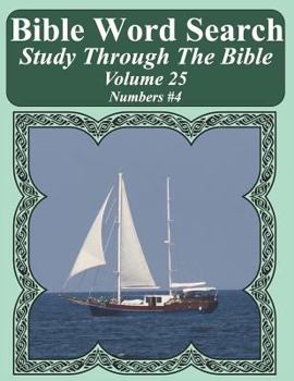 Paperback Bible Word Search Study Through The Bible: Volume 25 Numbers #4 [Large Print] Book