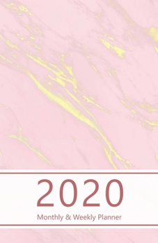 2020 Monthly & Weekly Planner: Set weekly goals and track progress with Achievements summary. Incl. also Calendar, Schedule and more. Monday start ... (Marble look, pink design. Soft matte cover).