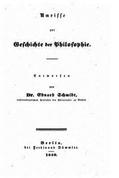 Paperback Umrisse zur geschicht der philosophie [German] Book