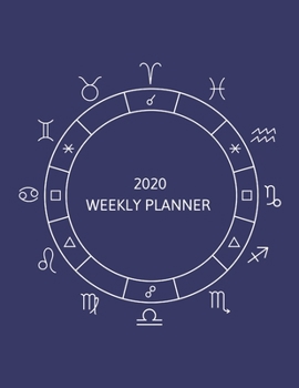 Paperback 2020 Weekly Planner: With Dot-Grid Notes Section - One Week per Page - Includes Yearly and Monthly Overview - 8.5x11' - Blue Cover w/ Astro Book