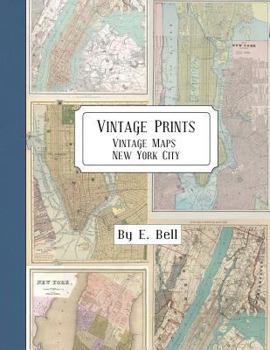 Paperback Vintage Prints: Vintage Maps: New York City Book