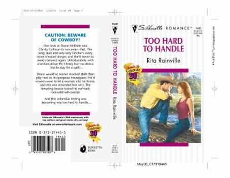 Mass Market Paperback Too Hard to Handle Book
