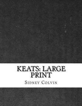 Paperback Keats: Large Print [Large Print] Book