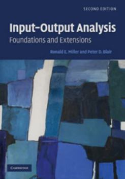 Paperback Input-Output Analysis: Foundations and Extensions Book