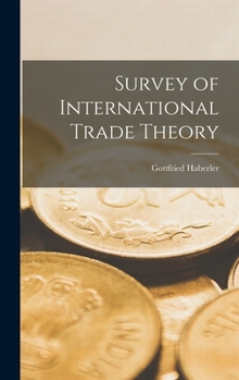 Hardcover Survey of International Trade Theory Book