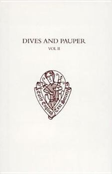 Hardcover Dives and Pauper: Volume II: Introduction, Notes, and Glossary Book