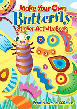 Paperback Make Your Own Butterfly Sticker Activity Book